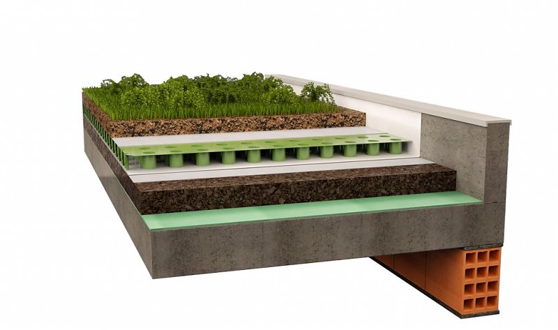 活性碳軟木屋頂種植花卉應用